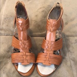 Jessica Simpson Braziliera leather heels sz 8 NWT
